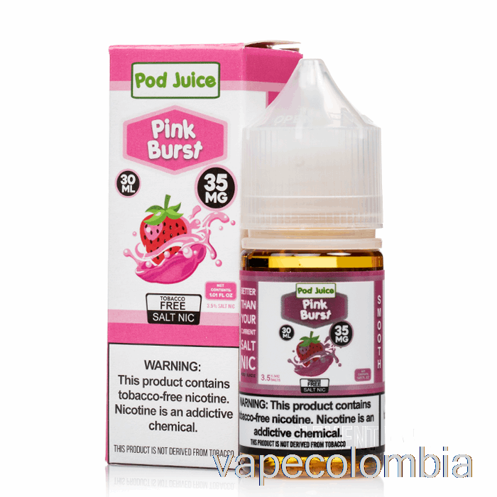 Vape Recargable Pink Burst - Jugo De Vaina - 30ml 55mg